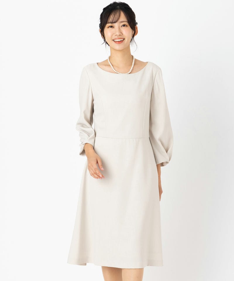 NATURAL BEAUTY ナチュラルビューティー 7分袖セレモニーワンピース