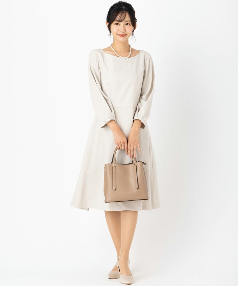 NATURAL BEAUTY ナチュラルビューティー 7分袖セレモニーワンピース