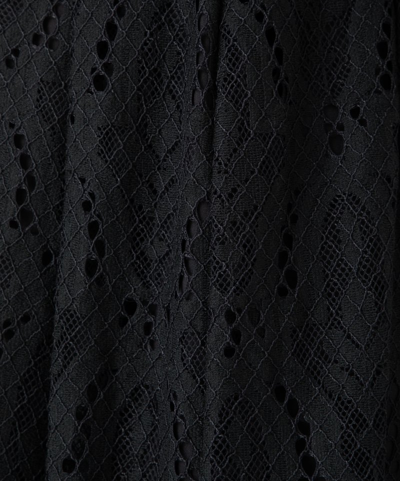 GRACE CONTINENTAL グレースコンチネンタル レース刺繍ドレス ブラック