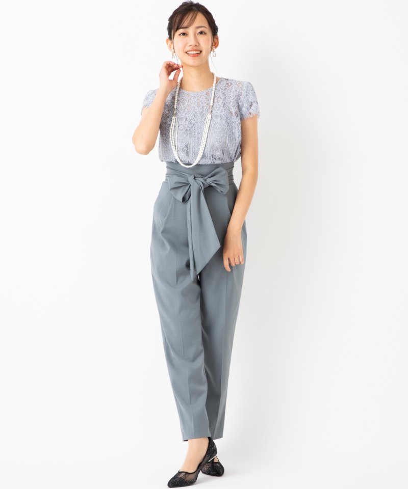LAGUNAMOON ラグナムーン LADYレースプルオーバーセットアップパンツ