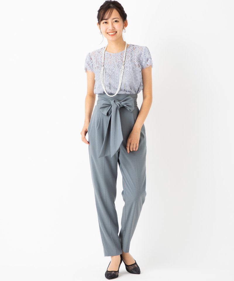 LAGUNAMOON ラグナムーン LADYレースプルオーバーセットアップパンツ