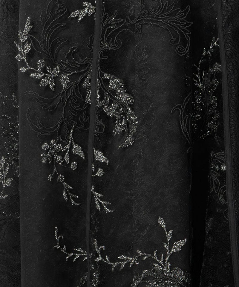 FRAY I.D フレイアイディー コードフラワーレースドレス ブラック系