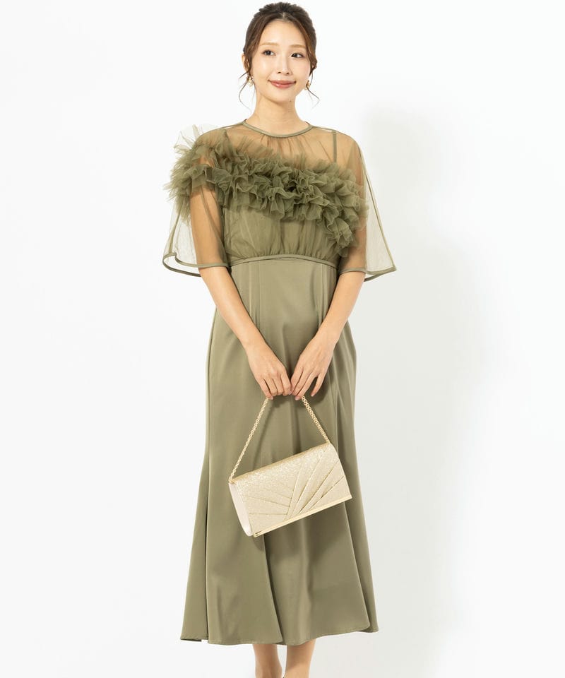 Leja 【ドレス2点SET】レジャ ボリュームチュールパイピングフレ