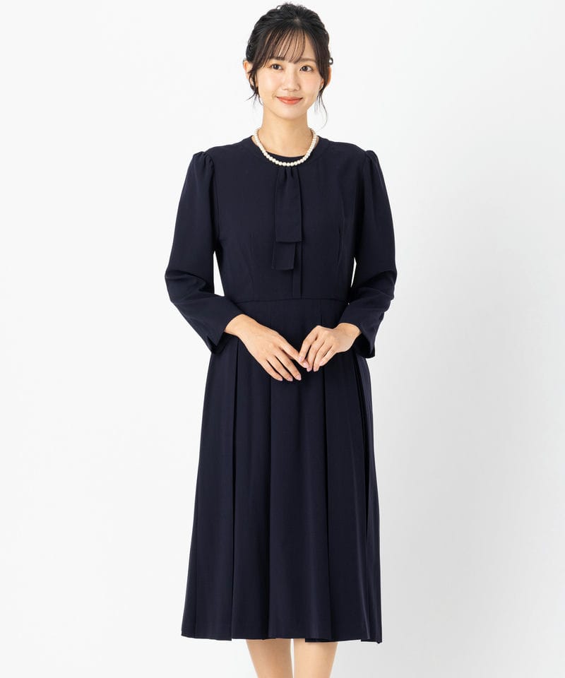 CELFORD セルフォード プリーツワンピース ネイビー系 | 結婚式