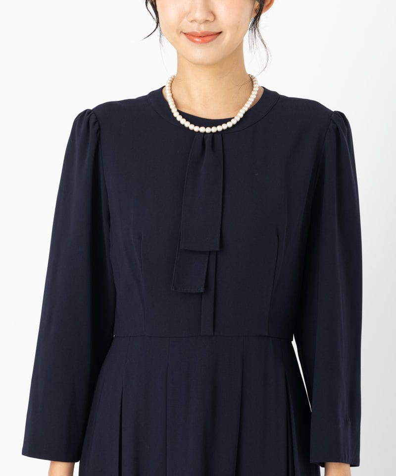 CELFORD セルフォード プリーツワンピース ネイビー系 | 結婚式