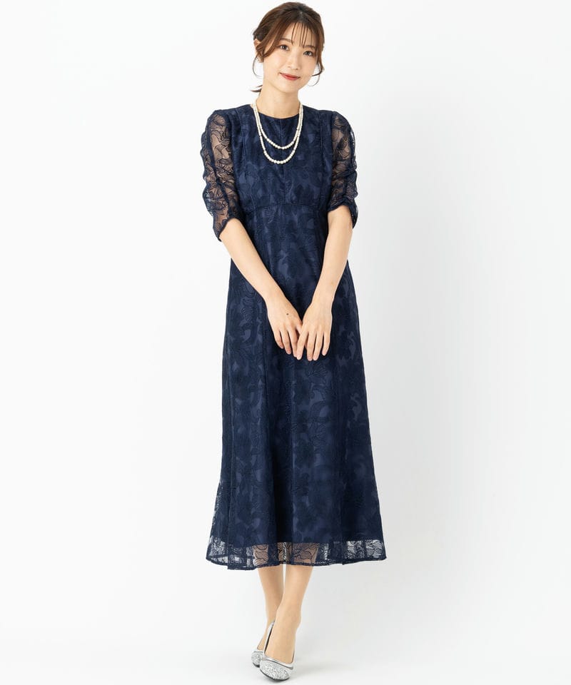 Aimer 【ドレス3点セット】エメ チュールエンブロイダリーレース