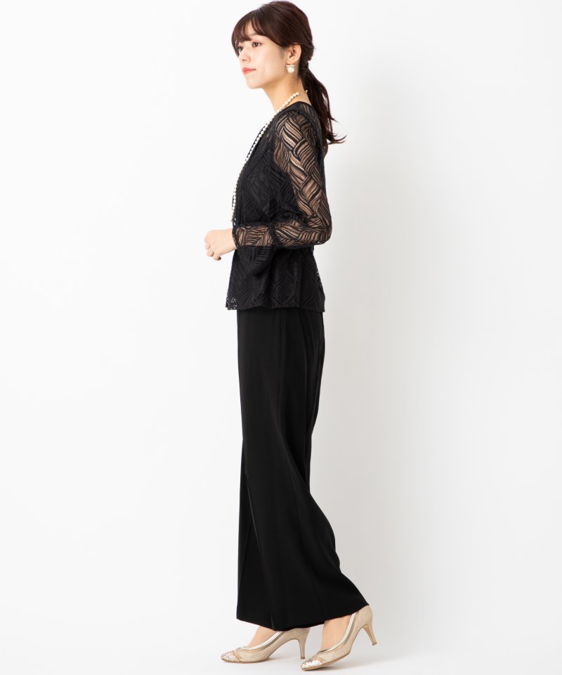 Aimer エメ リーフレーストップス×パンツセットアップパンツドレス