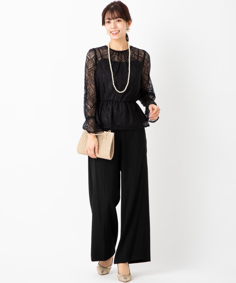 Aimer エメ リーフレーストップス×パンツセットアップパンツドレス
