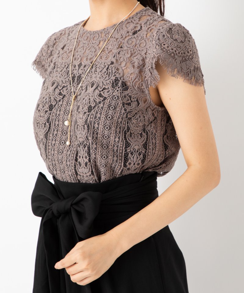 LAGUNAMOON ラグナムーン LADYレースプルオーバーセットアップパンツ