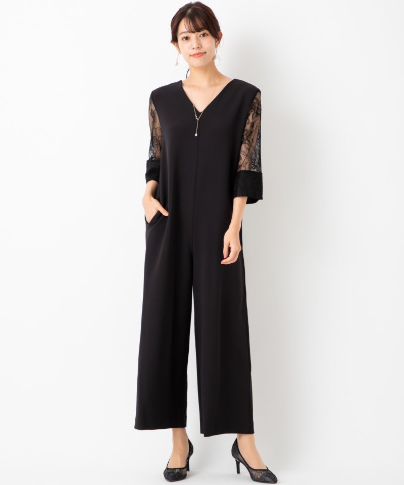 Ameri VINTAGE アメリヴィンテージ スパンコールレースロンパース