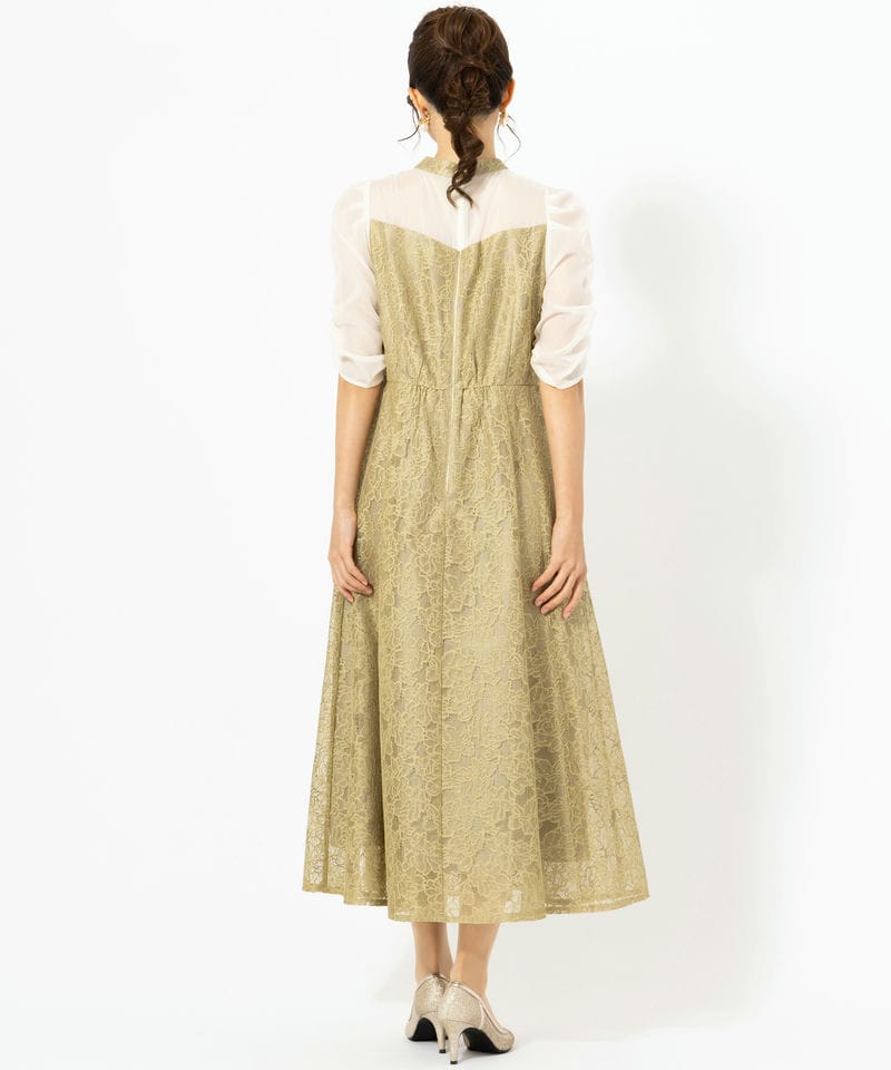 ANDRESD 【ドレス2点SET】フラワーレースノットデザインドレス その他