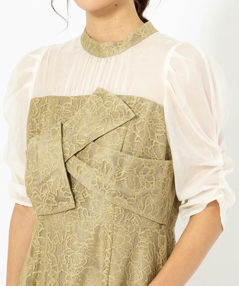 ANDRESD 【ドレス2点SET】フラワーレースノットデザインドレス その他