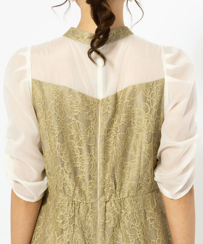 ANDRESD 【ドレス2点SET】フラワーレースノットデザインドレス その他