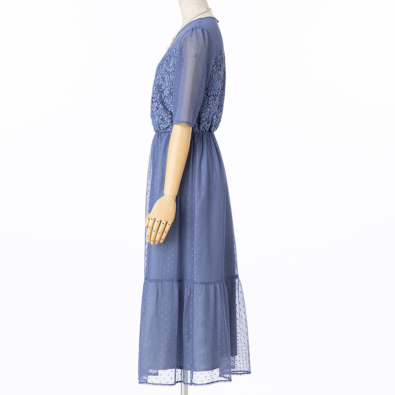 Andemiu アンデミュウ レースチュールドレス ブルー系 | 結婚式 Andemiu アンデミュウ レースチュールドレス ブルー系 | 結婚式