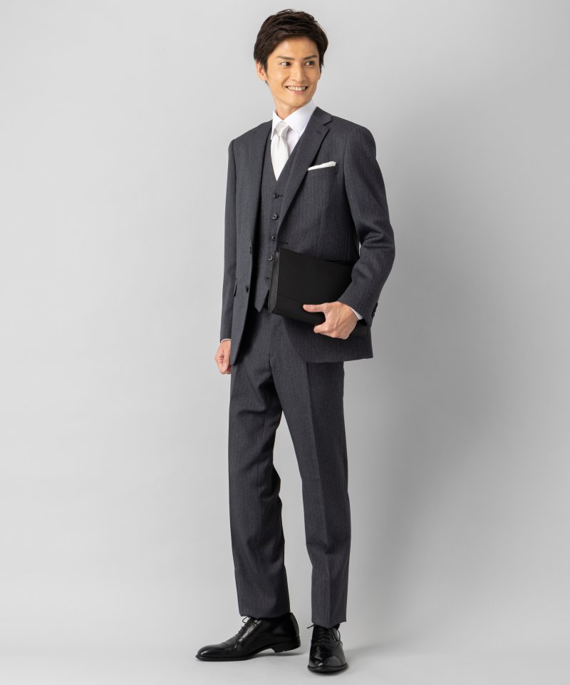 SUIT SELECT スーツセレクト 【セット】ソリッドフォーマルシルクタイ