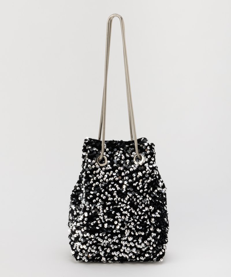 Select Shop スパンコールショルダーパーティーバッグ シルバー系