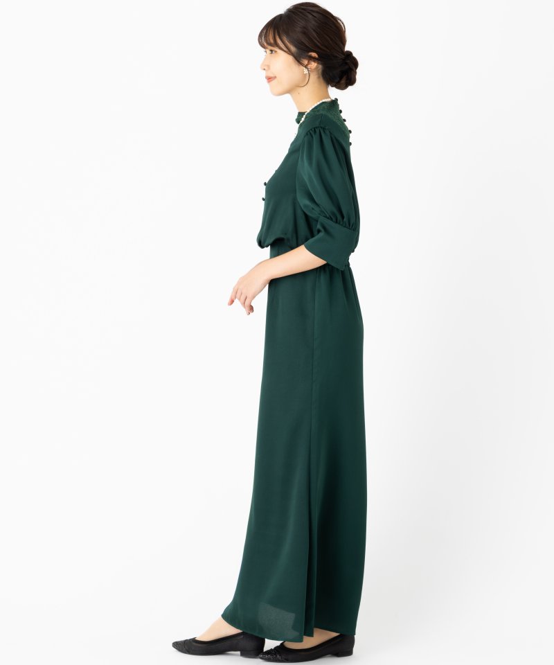 Ameri VINTAGE アメリヴィンテージ デコルテレースエンパイヤドレス