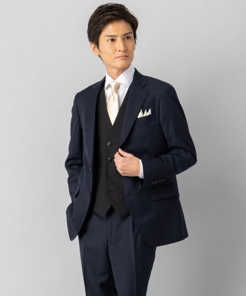 SUIT SELECT スーツセレクト レギュラーフィットスリーピーススーツ