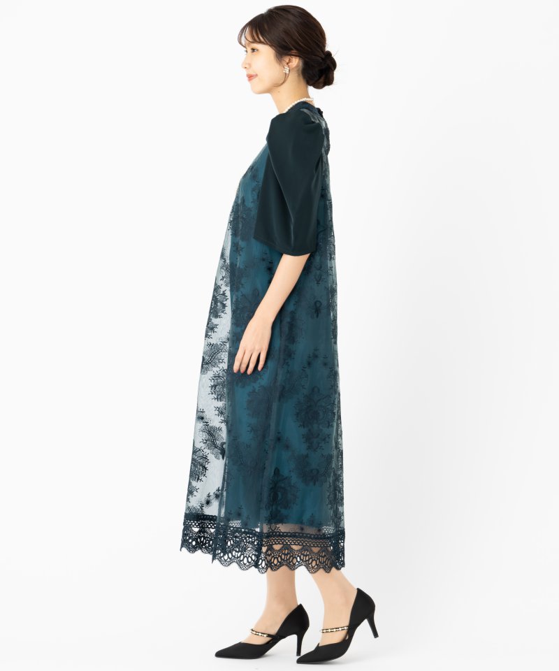 etoll. エトル ヴィンテージレースドレス グリーン系 | 結婚式