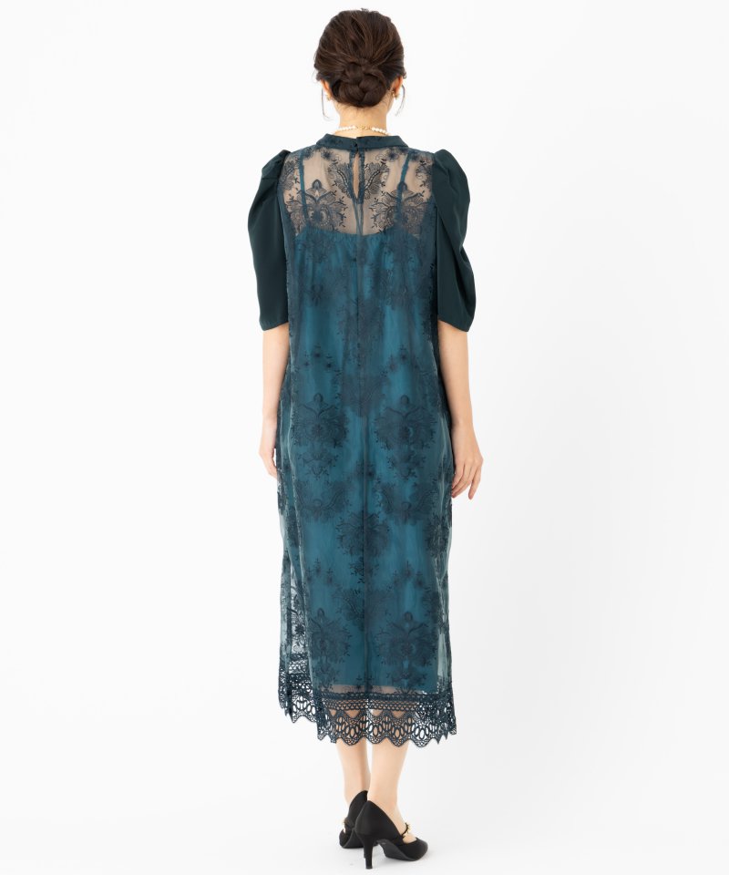 etoll. エトル ヴィンテージレースドレス グリーン系 | 結婚式