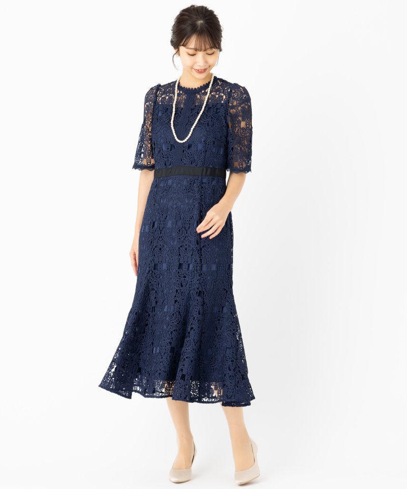 CELFORD セルフォード レースマーメイドドレス ネイビー系 | 結婚式