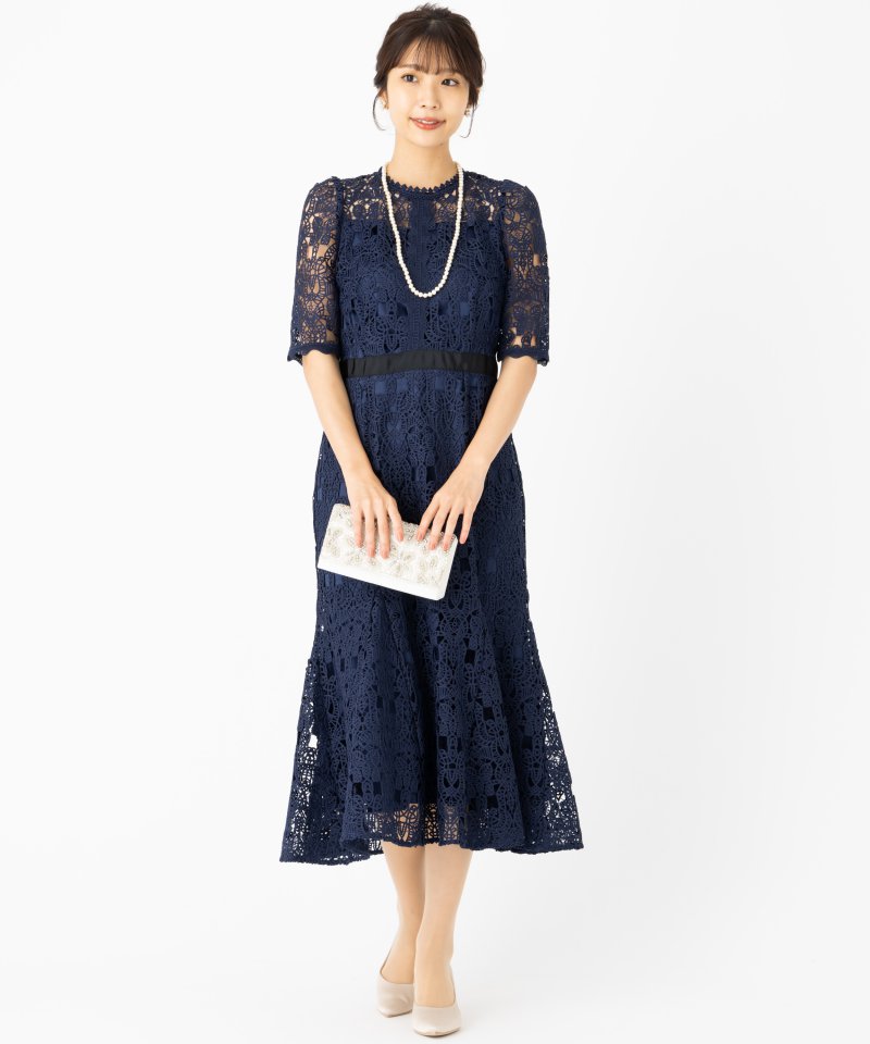 CELFORD セルフォード レースマーメイドドレス ネイビー系 | 結婚式