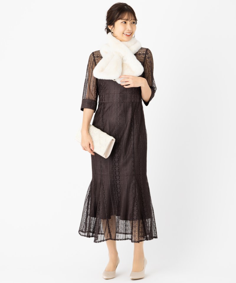 CELFORD セルフォード ブローチ付きファーティペット その他 x