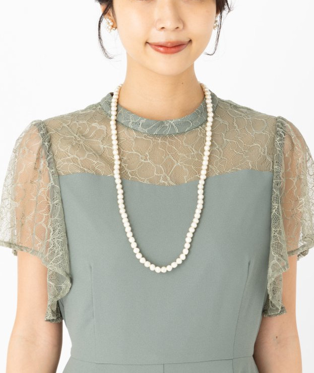 Aimer エメ ラッフルスリーブソフトマーメイドドレス その他 x