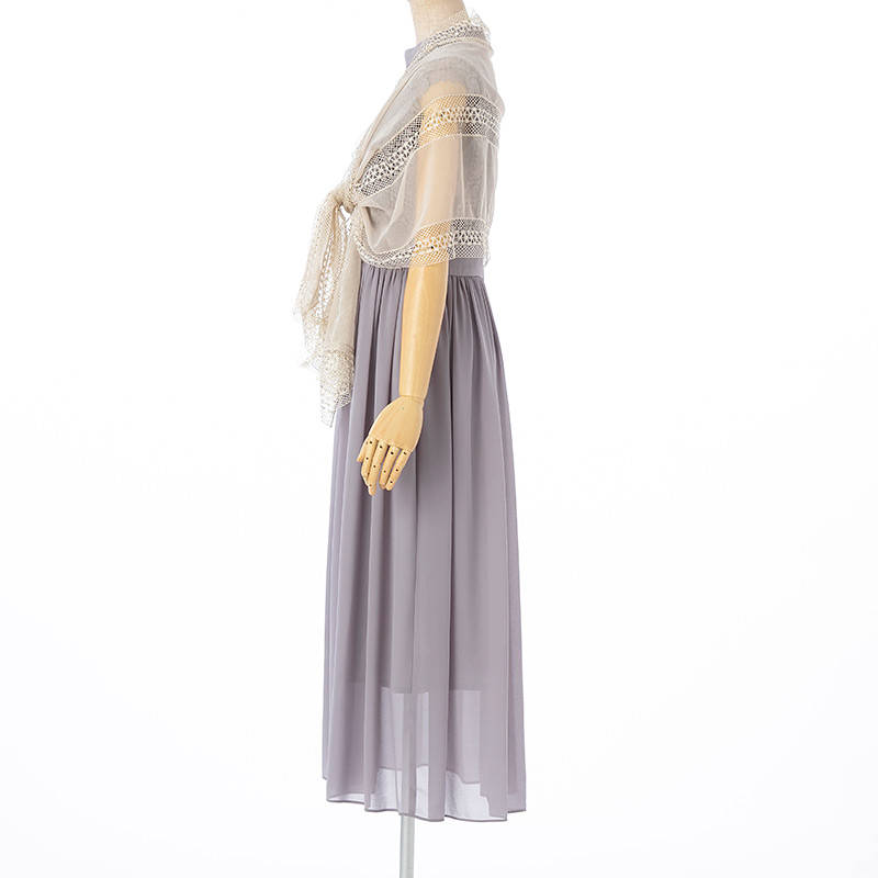 Aimer エメ トーションレース×シフォンストール ベージュ系 | 結婚式