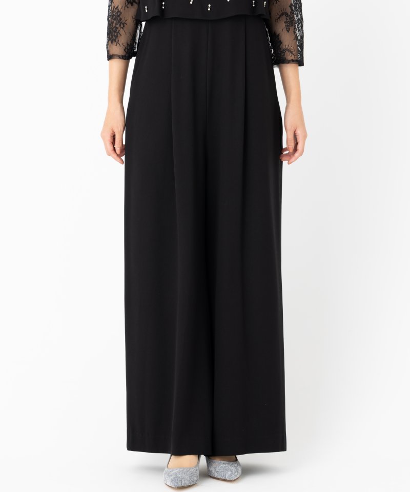 GRACE CONTINENTAL グレースコンチネンタル 刺繍ワイドサロペット