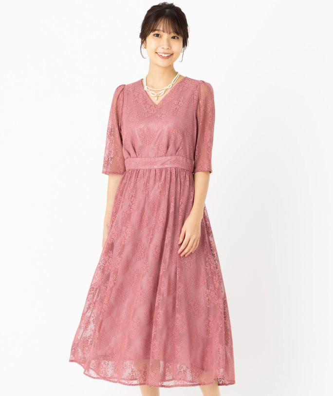 Aimer エメ フラワーブーケレースドレス グリーン系 | 結婚式