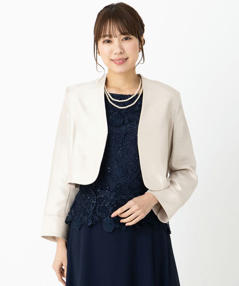 Dellise Noir デリセノアール ローズシフォンボレロ ブラック系 | 結婚