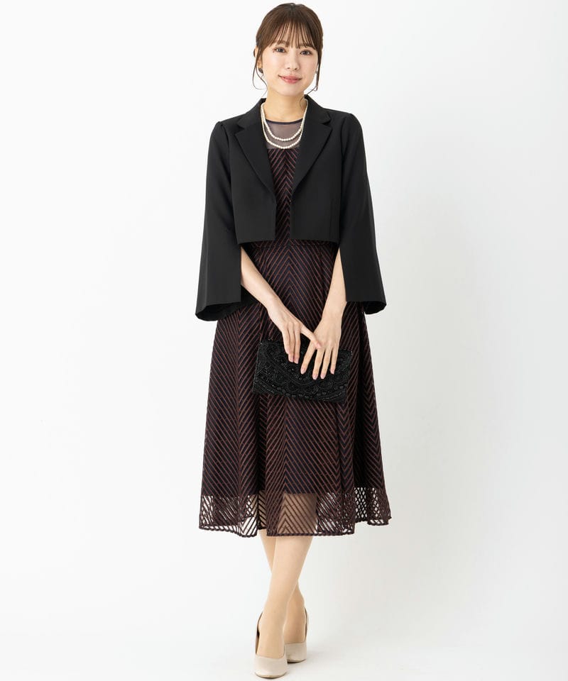 Select Shop 袖スリットテーラードジャケット ブラック系 | 結婚式