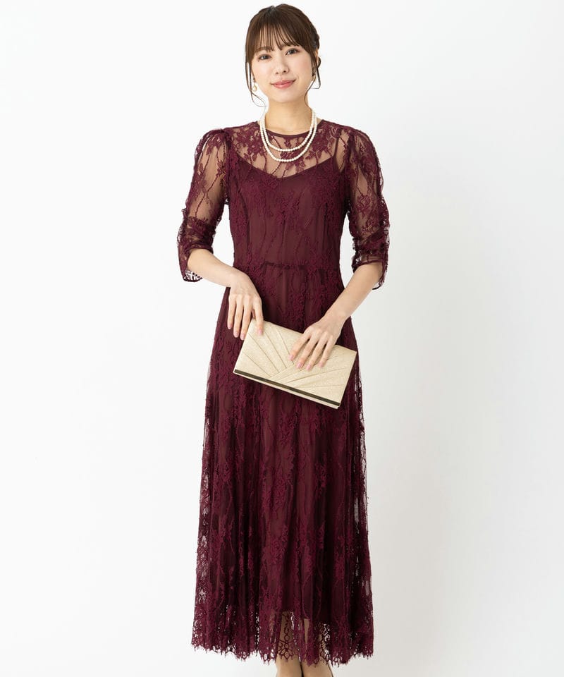 SNIDEL スナイデル ダブルカラーマーメイドドレス ブラック系 | 結婚式