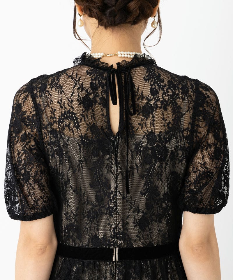 JILL STUART 【ドレス2点セット】ジルスチュアート レース×ベルベット