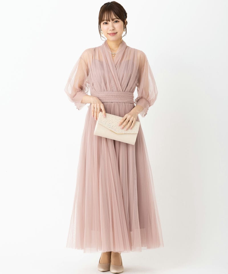 snidel スナイデル プリーツチュールドレス オケージョン S SNIDEL（スナイデル）の「チュールプリーツドレス（ワンピース）」 - WEAR