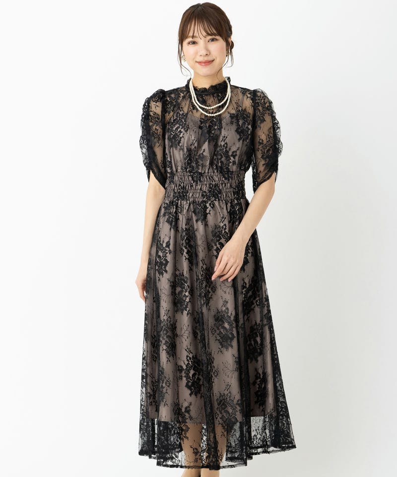 JILL STUART 【ドレス2点セット】ジルスチュアート レース×ベルベット