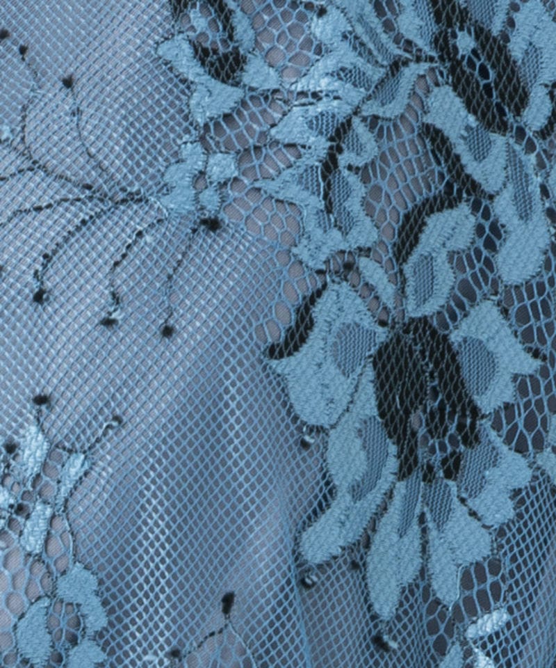 JILL STUART ジルスチュアート ウエストシャーリングドレス ブルー系