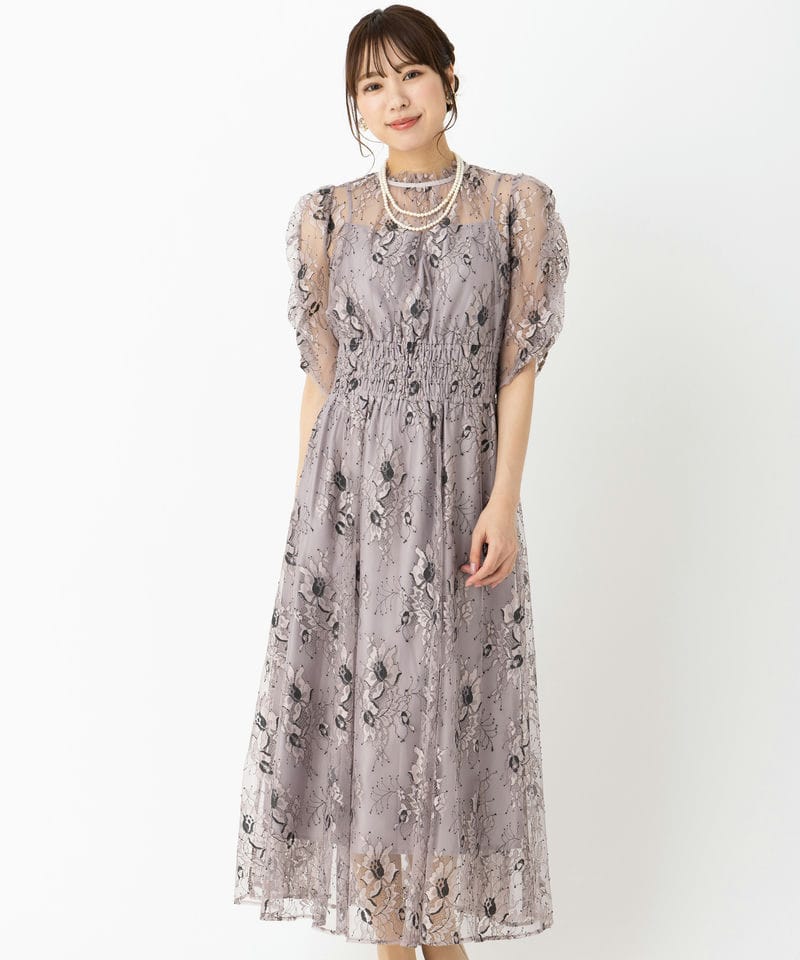 JILL STUART ジルスチュアート バイカラーレースドレス その他 x