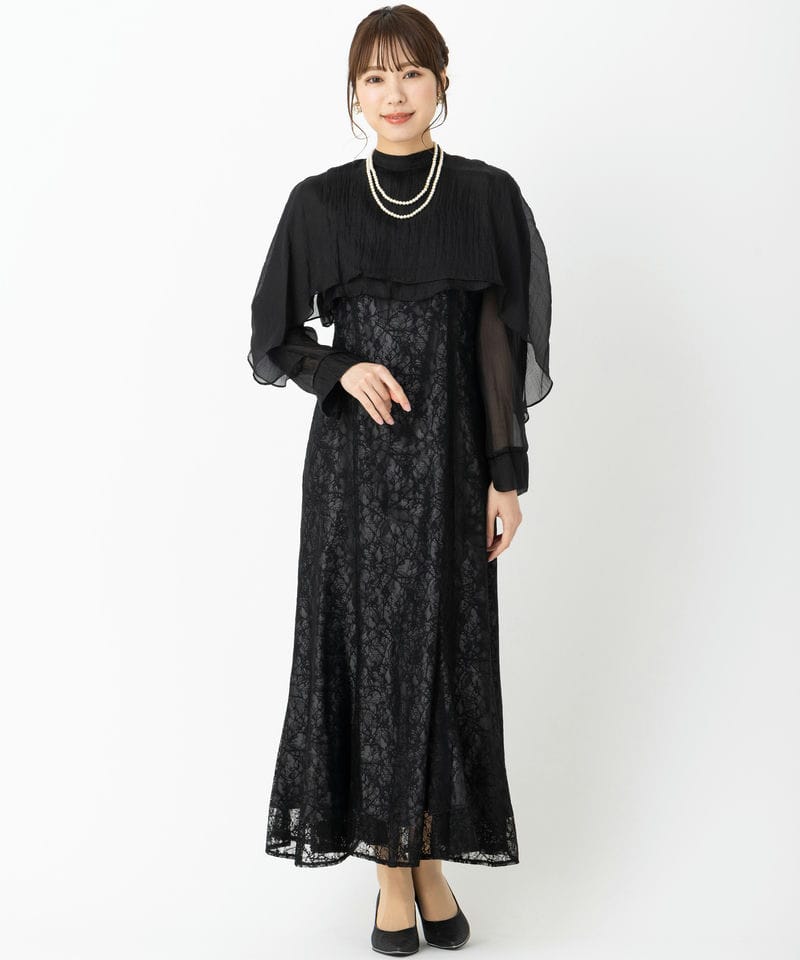Aimer エメ 2WAYブラウス付マーメイドラインドレス ブラック系 | 結婚