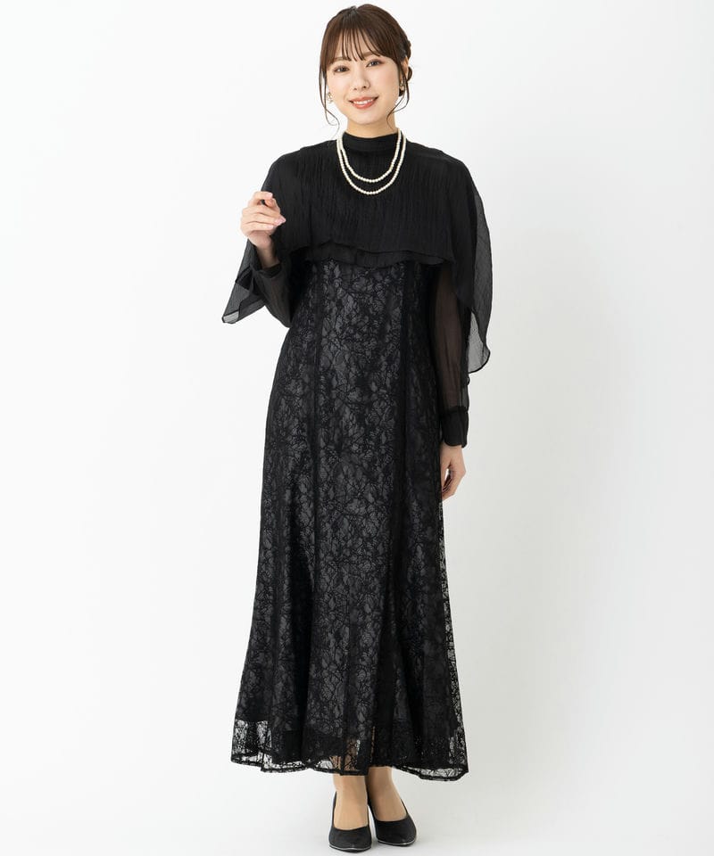 Aimer エメ 2WAYブラウス付マーメイドラインドレス ブラック系 | 結婚