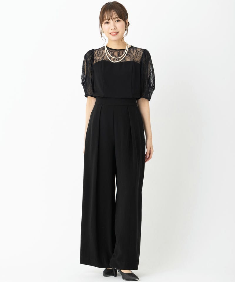 She's シーズ ビスチェ風セットアップパンツドレス その他 x グリーン