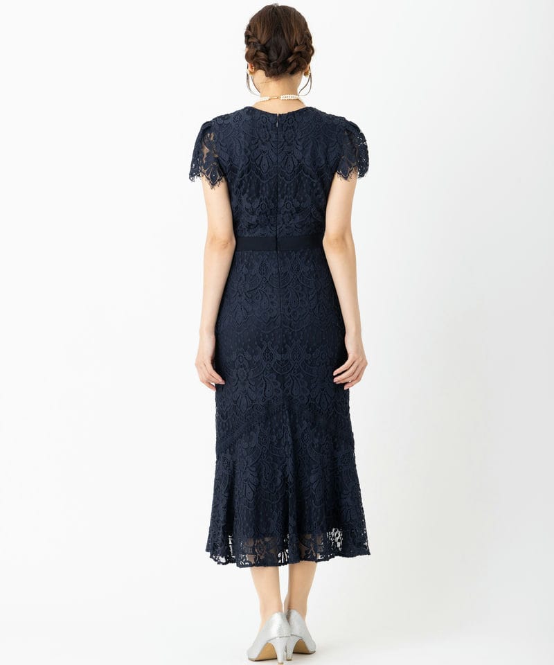 LAGUNAMOON ラグナムーン LADYレースマーメイドドレス ネイビー系