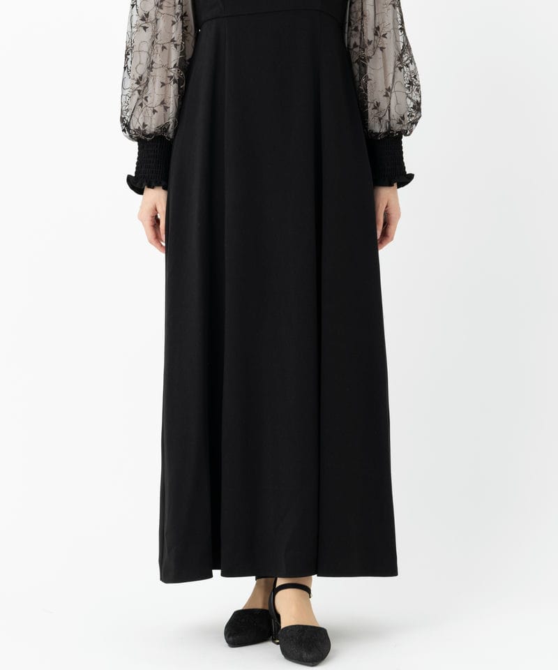 ANDRESD アンドレスド スリーブエンブロイダリードレス ブラック系