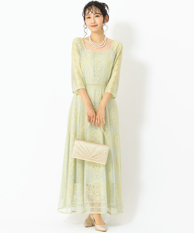 Ameri VINTAGE アメリヴィンテージ ドットチュールセットフレアドレス