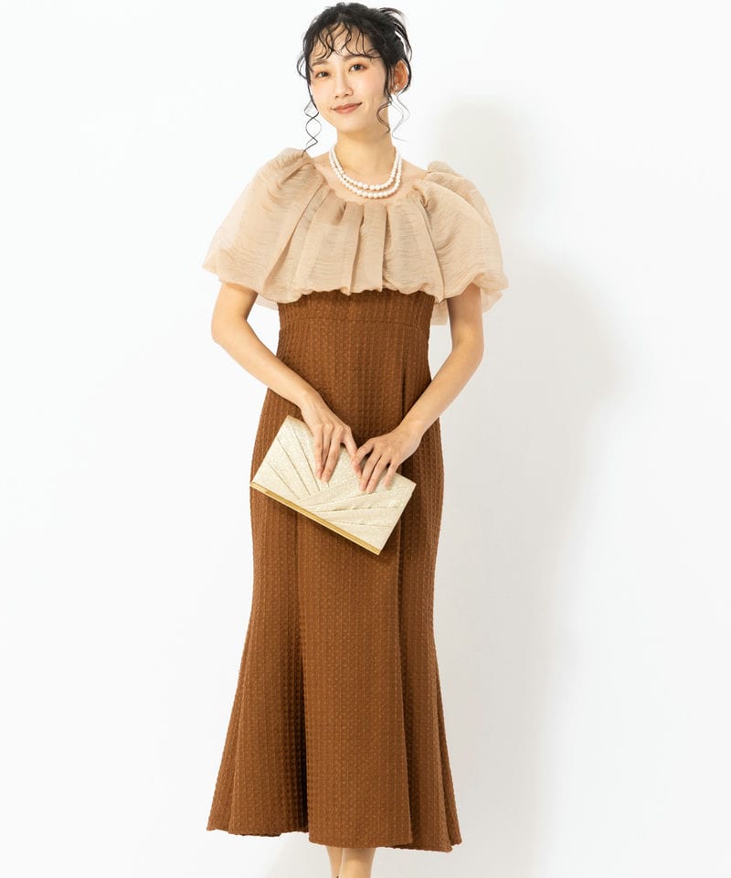 Leja 【ドレス2点SET】レジャ ボリュームチュールパイピングフレ