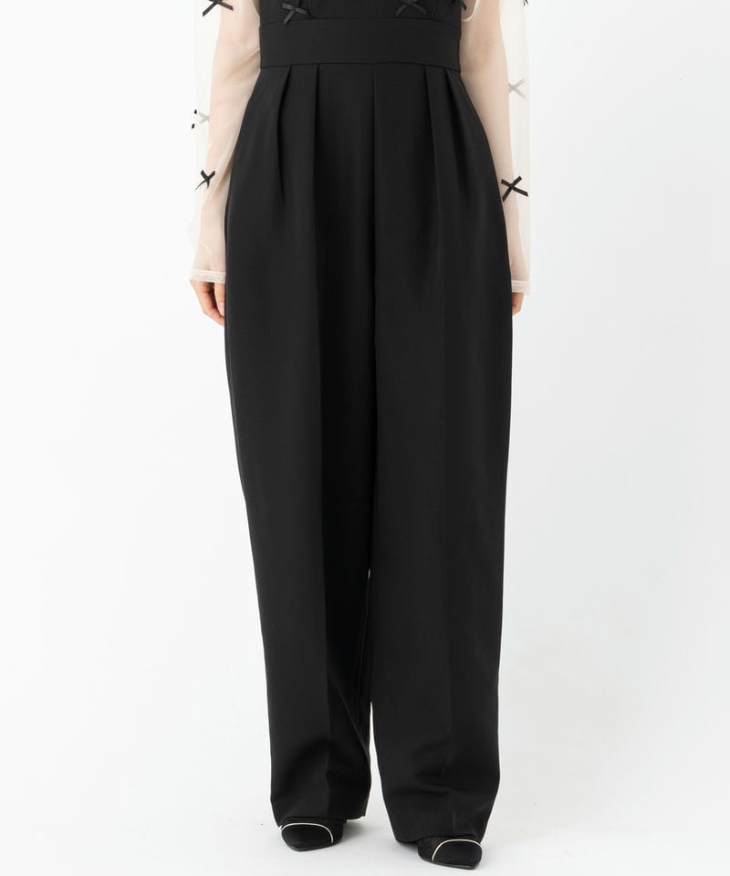 LAGUNAMOON ラグナムーン LADYリボンパンツドレス ブラック系 | 結婚式