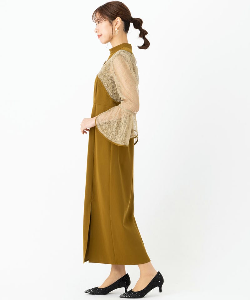 Leja レジャ 花柄レースショートボレロIラインドレス その他 x