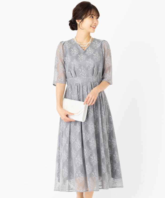 Aimer エメ フラワーブーケレースドレス グリーン系 | 結婚式