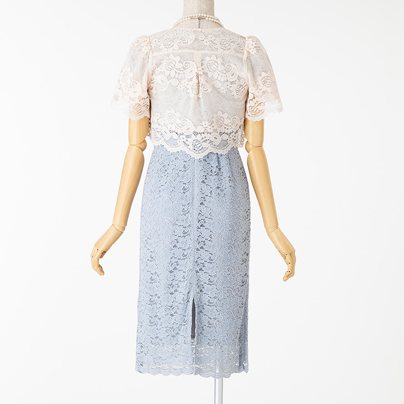 Select Shop レースボレロ ベージュ系 | 結婚式パーティーのレンタル